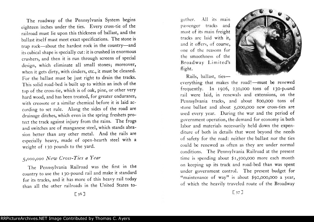 PRR "Broadway Limited," Pages 36-37, 1927